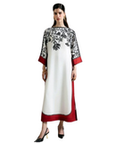 Elegant Red Kaftan – Timeless Comfort & Glamour